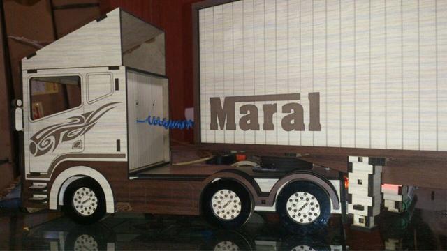 Макет Грузовик Scania R580 для лазерной резки макет для станка — изображение 2