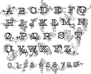 Интересный макет Декоративные буквы для лазерной резки файл PDF