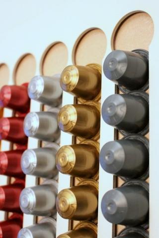 Интересный макет Держатели для капсул Nespresso для лазерной резки 3 мм файл SVG