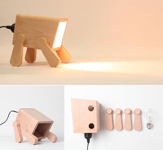 Макет Дизайн деревянной лампы в природном стиле 9 макет в формате dxf для лазерной резки