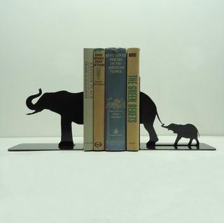 Интересный макет Книжный держатель в виде семьи слоников макет для лазерной резки