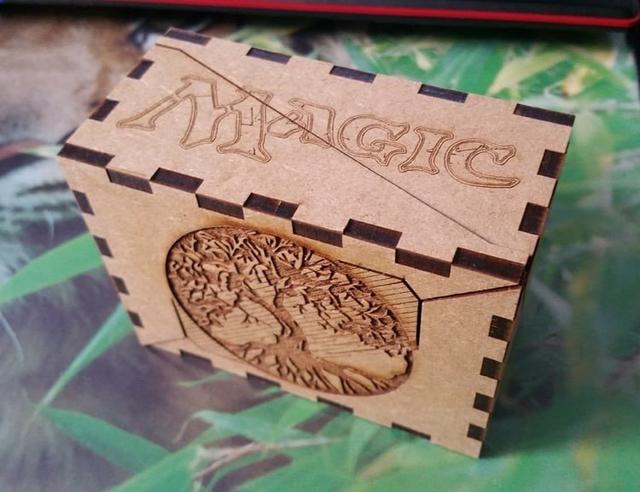 Макет Коробка для колоды карт для лазерной резки файл dxf — изображение 1