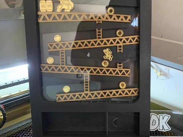Макет Коробка для копилки в виде поросёнка Донkey Kong для лазерной резки