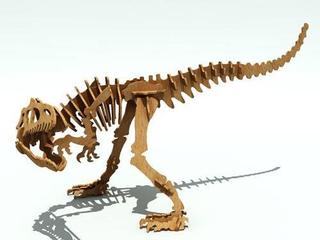 Интересный макет Макет аллозавра для станка формат dxf толщина 6 мм