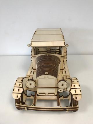 Интересный макет Макет деревянной модели Ford Model A 1927 года для лазерной резки