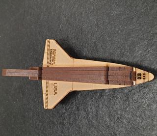 Интересный макет Макет для лазерной резки  космический шаттл Дискавери 3D-модель файл SVG