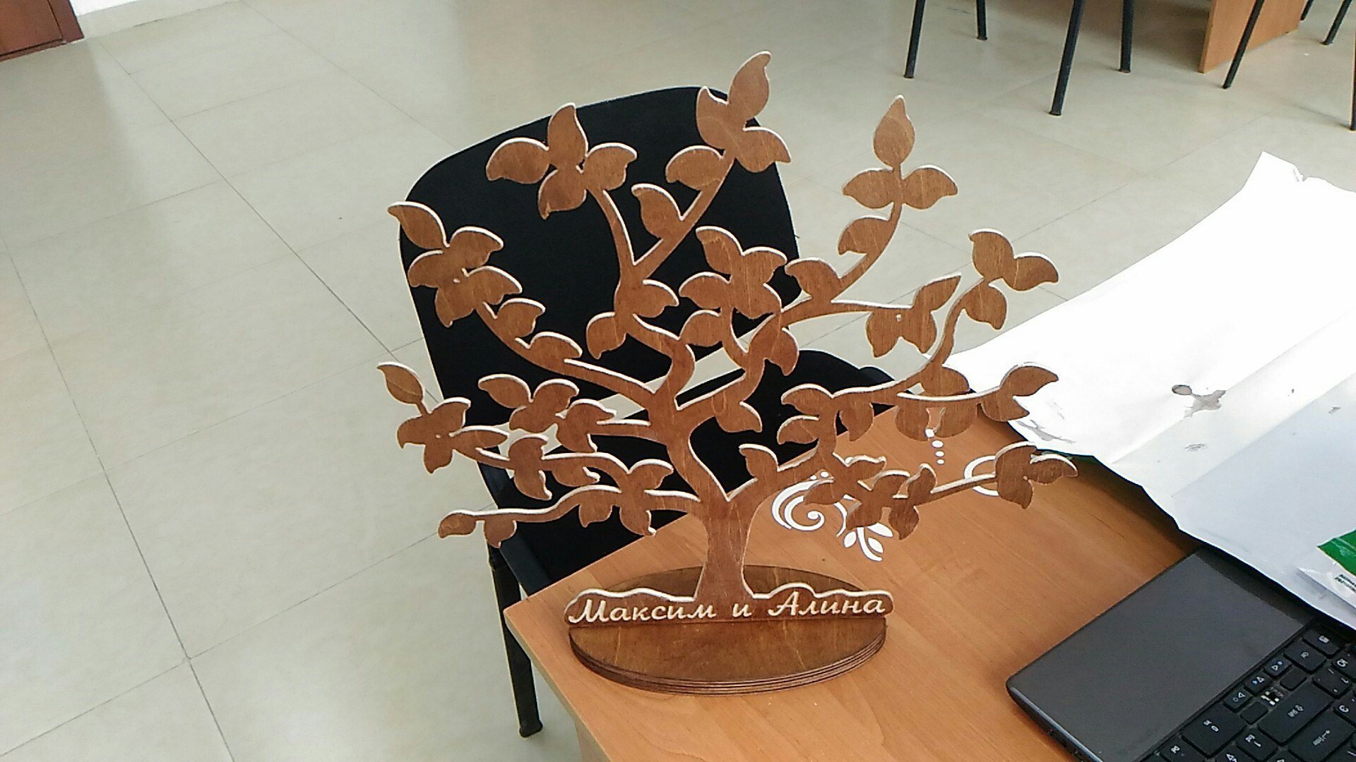 Макет Макет для лазерной резки декоративного дерева формат dxf