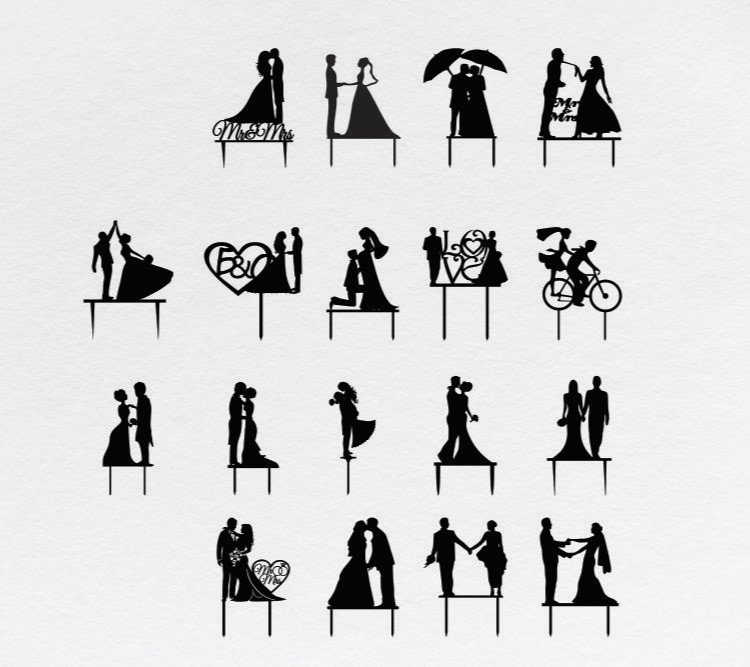 Макеты для лазерной резки — Свадебное