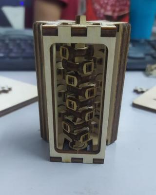 Интересный макет Макет для лазерной резки деревянного двигателя V8
