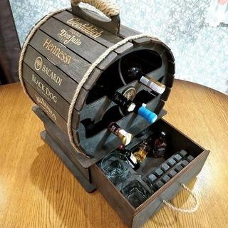Интересный макет Макет для лазерной резки деревянной винной стойки в виде бочки 6 мм