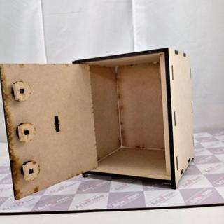 Интересный макет Макет для лазерной резки деревянной коробки-сейфа из МДФ 6 мм