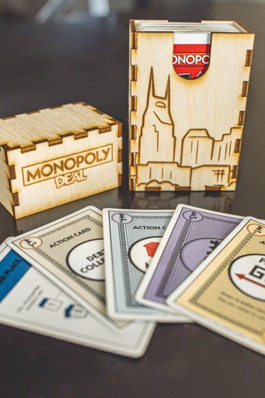 Макет Макет для лазерной резки коробки для игры в монополию Нэшвилл