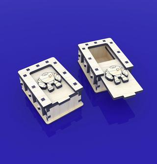 Интересный макет Макет для лазерной резки корпуса для деревянных игральных костей 4 мм