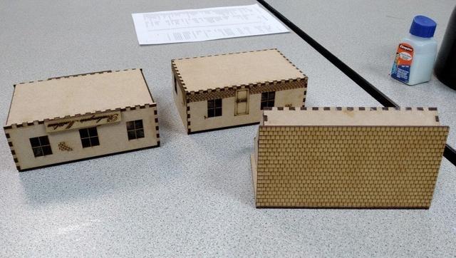 Макет Макет для лазерной резки текстурированное здание 3D-пазл файл SVG — изображение 1