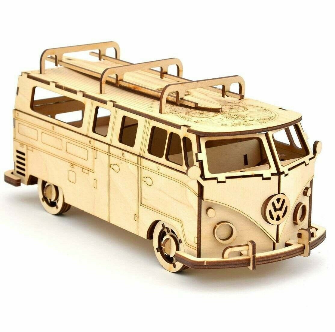 Макет Макет для лазерной резки 3D-пазла по Volkswagen Transporter T1