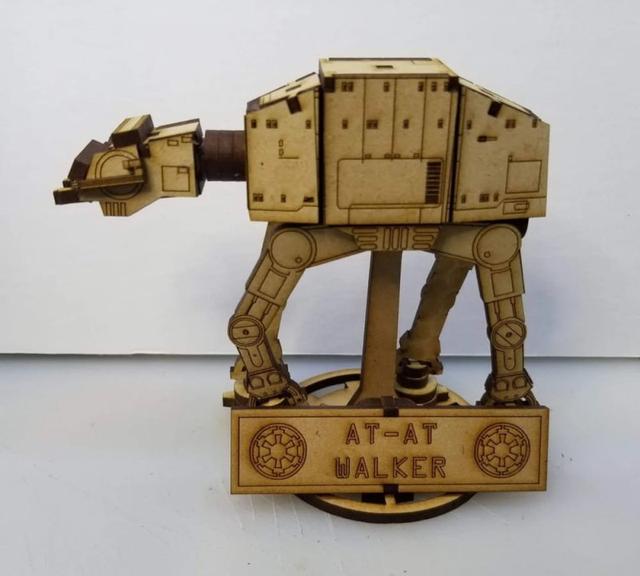 Макет Макет для лазерной резки AT-AT ходячего из Звёздных войн SVG-файл — изображение 4
