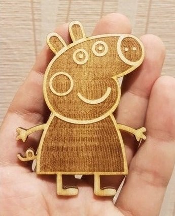 Макет Макет для лазерной резки Peppa Pig формат dxf