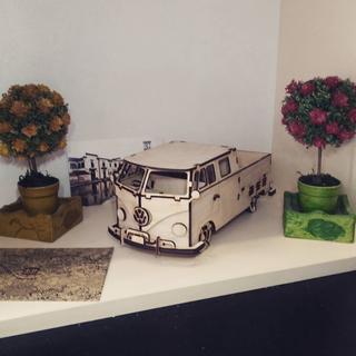Интересный макет Макет для лазерной резки Volkswagen Pickup Kombi 1 пазл