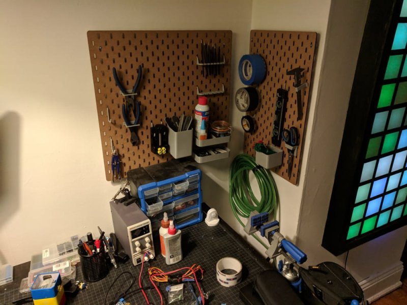 Макет Макет для лазерной резки pegboard в стиле IKEA Skadis формат SVG