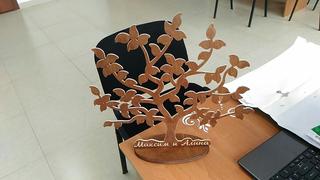 Интересный макет Макет для 3D подставки в виде дерева формат dxf