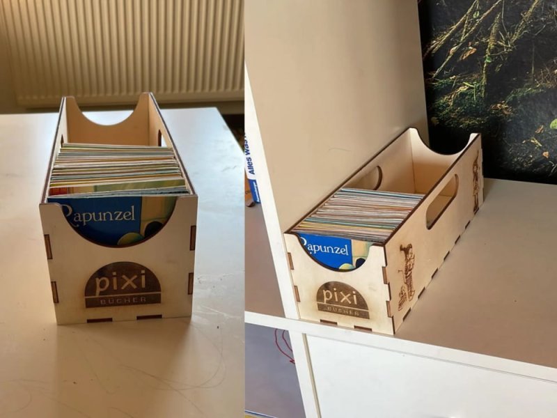 Макет Макет коробки для pixibook для лазерной резки