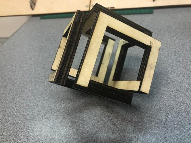 Макет Макет куба бесконечности для лазерной резки файл dxf — изображение 1