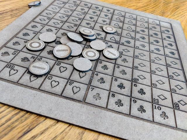 Макет Макет настольной игры и игровых фигур для лазерной резки