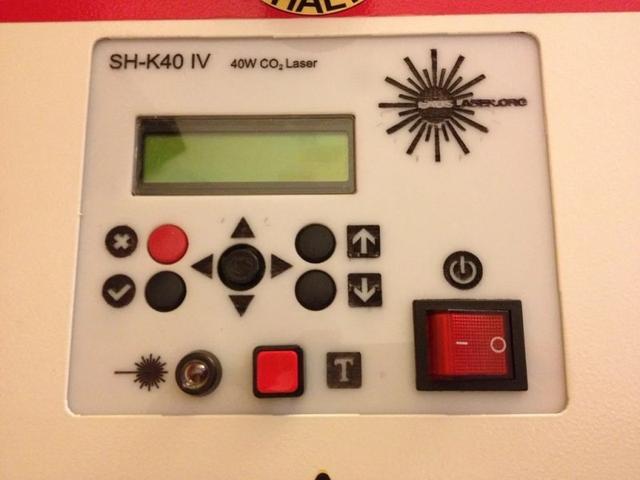 Макет Макет панели управления для лазерной резки sh-k40 iv файл SVG