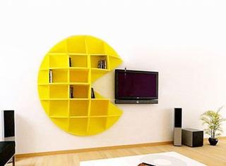 Интересный макет Макет полки в виде Pacman для лазерной резки