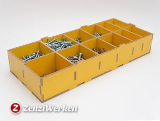Интересный макет Макет ящика для хранения compartments для станка с ЧПУ формат dxf
