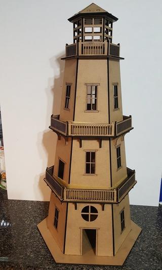 Интересный макет Макет 3D-паззла Маяк для лазерной резки файл dxf