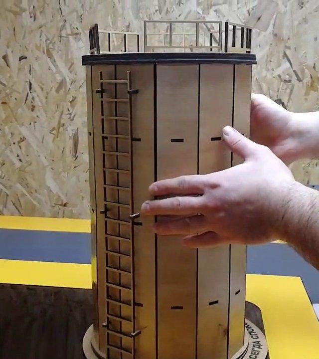 Макет Мини-бар в виде бочонка макет для лазерной резки — изображение 1