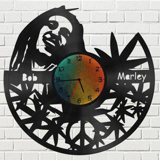 Интересный макет Настенный часы в виде Боба Марley для лазерной резки макет для станка