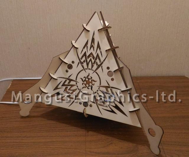 Макет Ночник-лампа макет для лазерной резки