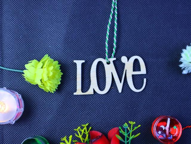 Макет Орнамент с надписью Love для лазерной резки — изображение 1