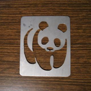 Интересный макет Панда WWF макет для лазерной резки