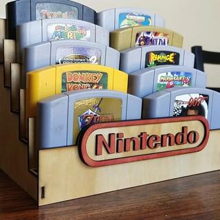 Интересный макет Подставка для дисплея картриджа Nintendo 64 для лазерной резки