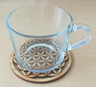Интересный макет Подставки Цветок жизни для лазерной резки файл dxf