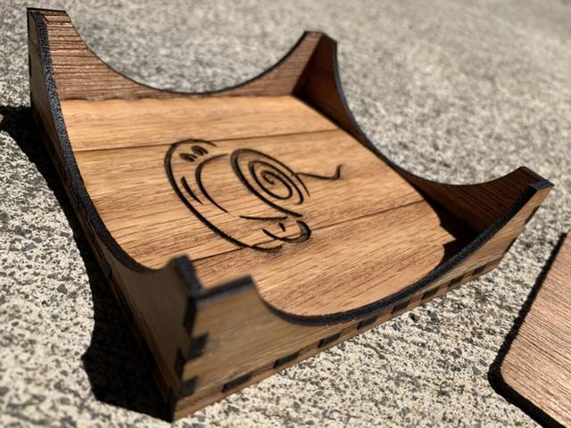 Макет Подставки для лазерной резки с держателем файл SVG — изображение 1