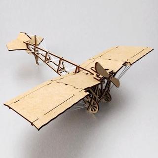 Интересный макет Самодельный деревянный самолёт-игрушка макет для лазерной резки
