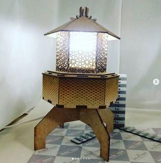 Интересный макет Фонарь-абажур для лазерной резки чертёж для станка