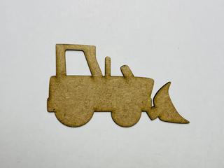 Интересный макет Чертеж бульдозера для лазерной резки незавершенный для вырезания по дереву