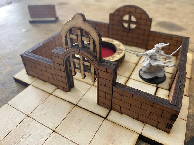 Макет Чертеж деталей для dungeon в стиле DD для лазерной резки файл SVG — изображение 5