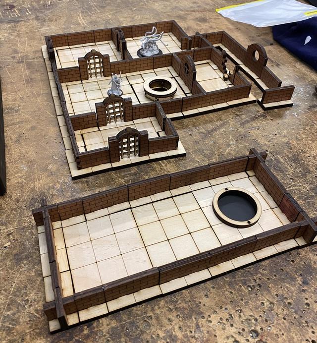Макет Чертеж деталей для dungeon в стиле DD для лазерной резки файл SVG — изображение 3
