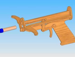 Интересный макет Чертеж для лазерной резки арбалета формат dxf