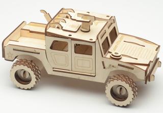 Интересный макет Чертеж для лазерной резки деревянного Хамви Hummer