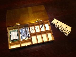 Интересный макет Чертеж для лазерной резки коробка для хранения compartments