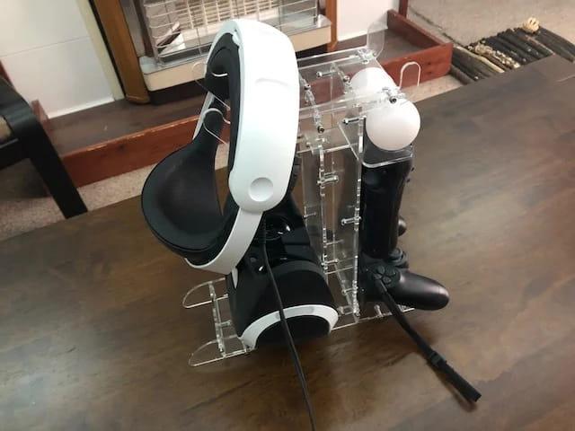 Макет Чертеж для лазерной резки подставки PlayStation VR PSVR из акрилового листа 3 мм — изображение 1