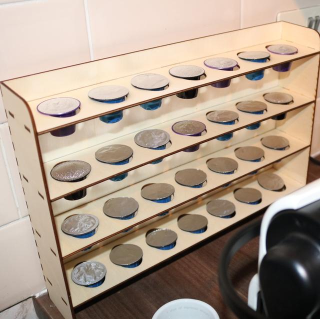 Макет Чертеж для лазерной резки подставки-органайзера для капсул Nespresso — изображение 2