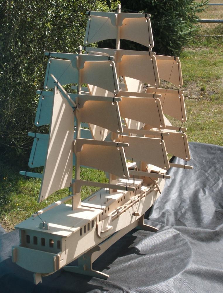 Макет Чертеж набора кораблей для лазерной резки DXF-файл вариант 1
